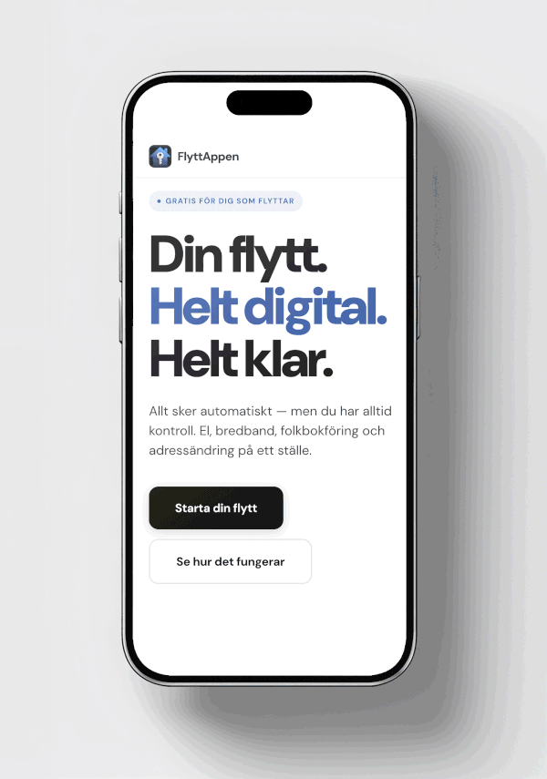 FlyttAppen i din mobil